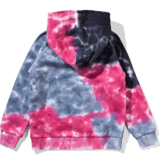 Munster Kids Pink and Light Blue Tie Dye Hooded Sweatshirt Luxury  {4} - Picture 2 of 5